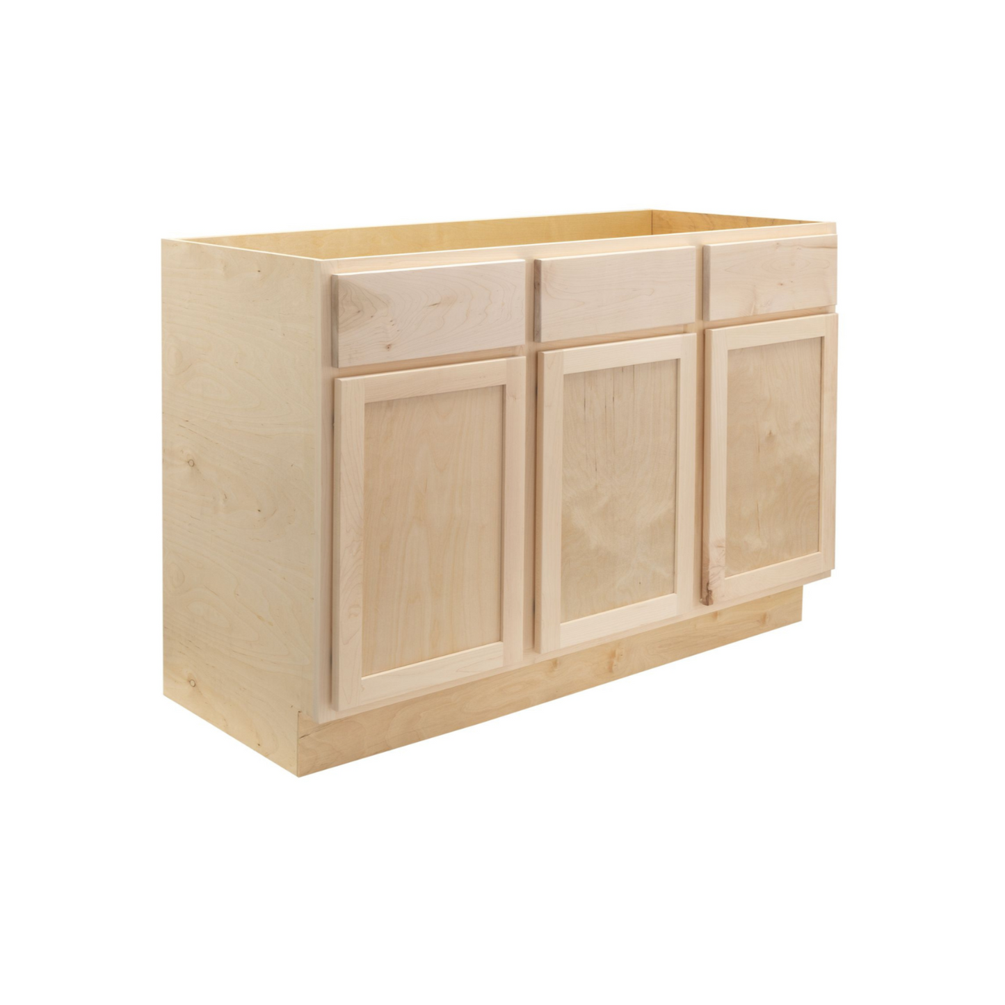 Quicklock Raw Maple Vanity Base Cabinet - Medium