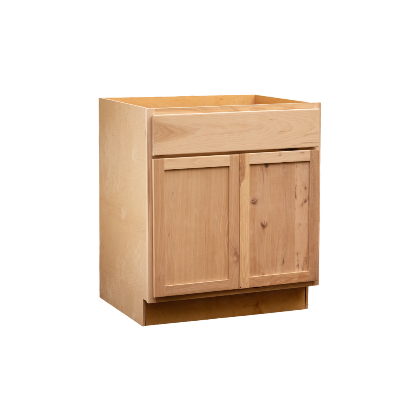 Quicklock Raw Hickory Vanity Base Cabinet