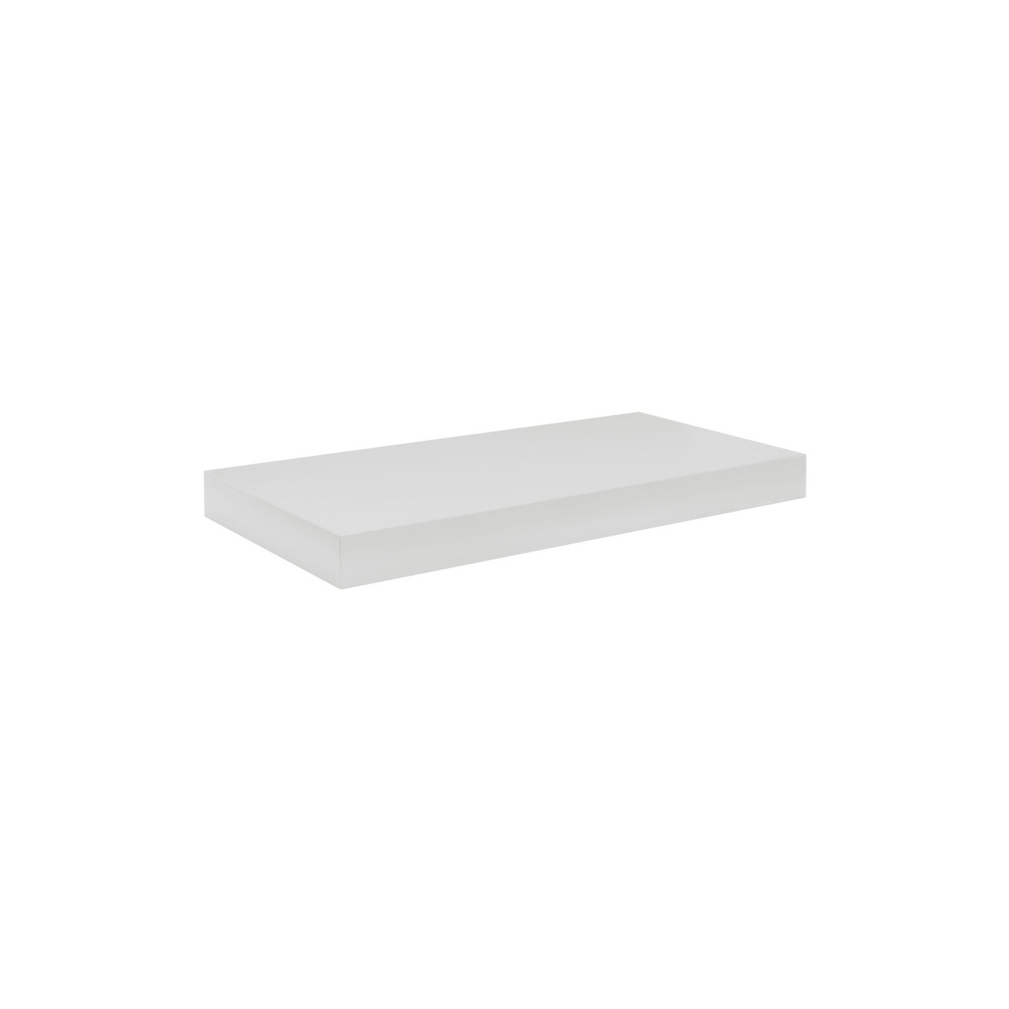 Quicklock Pure White Floating Shelf - Slim