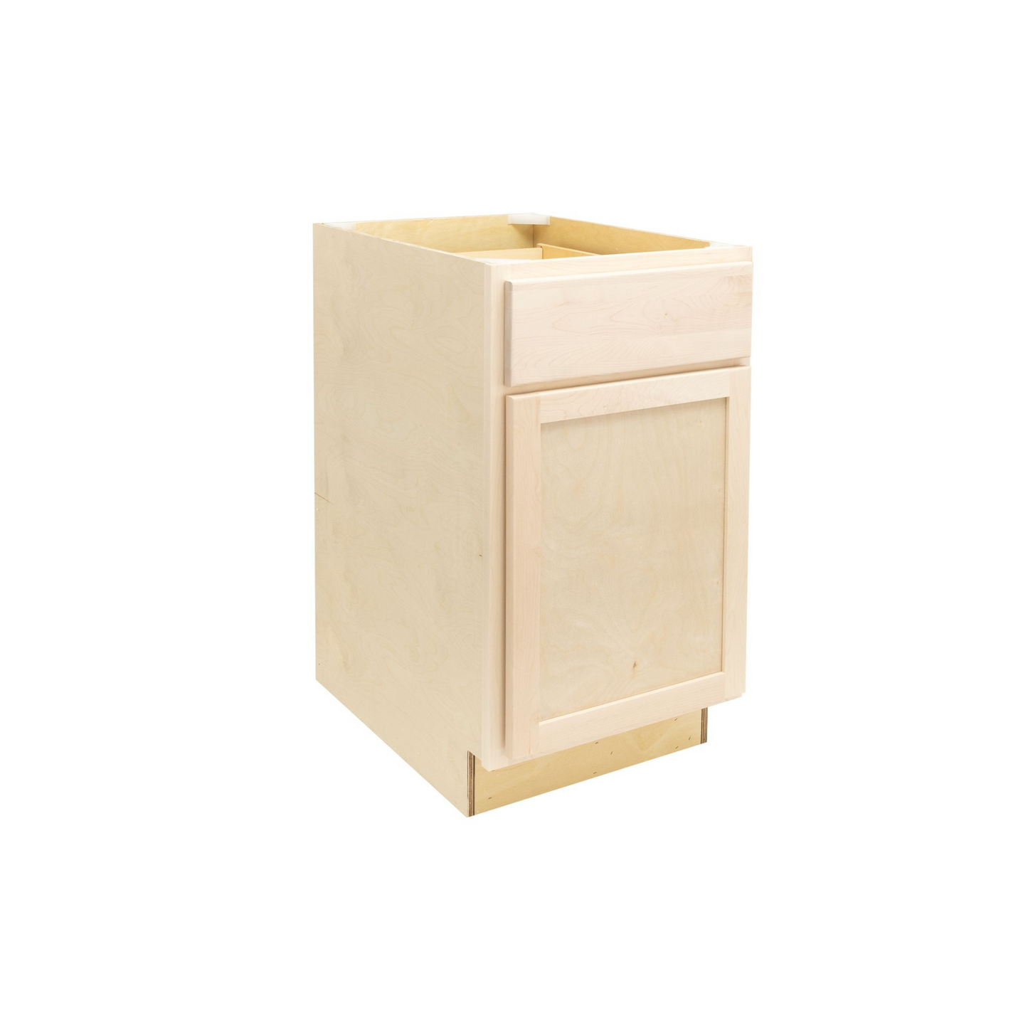 Quicklock Raw Maple Waste Basket Base Cabinet