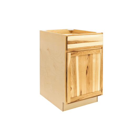 Quicklock Rustic Hickory Waste Basket Base Cabinet