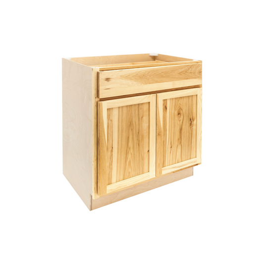 Quicklock Rustic Hickory Base Cabinet - Double Door