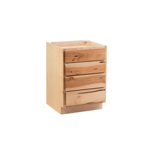 Quicklock Rustic Hickory 4 Drawer Base Cabinet