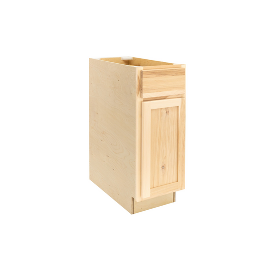 Quicklock Raw Hickory Base Cabinet - Single Door