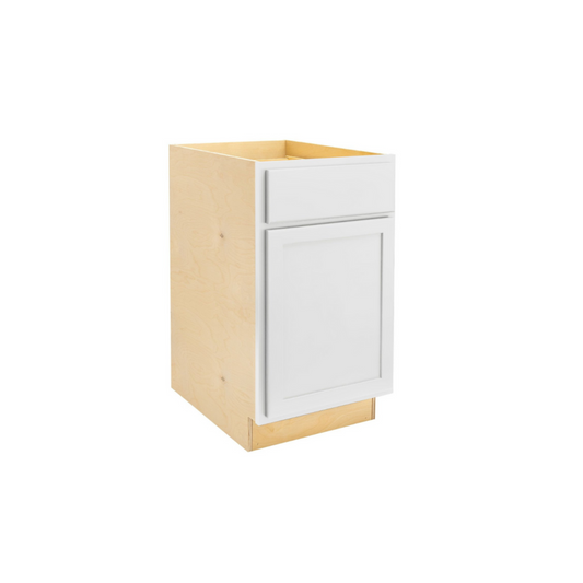 Quicklock Pure White Waste Basket Base Cabinet