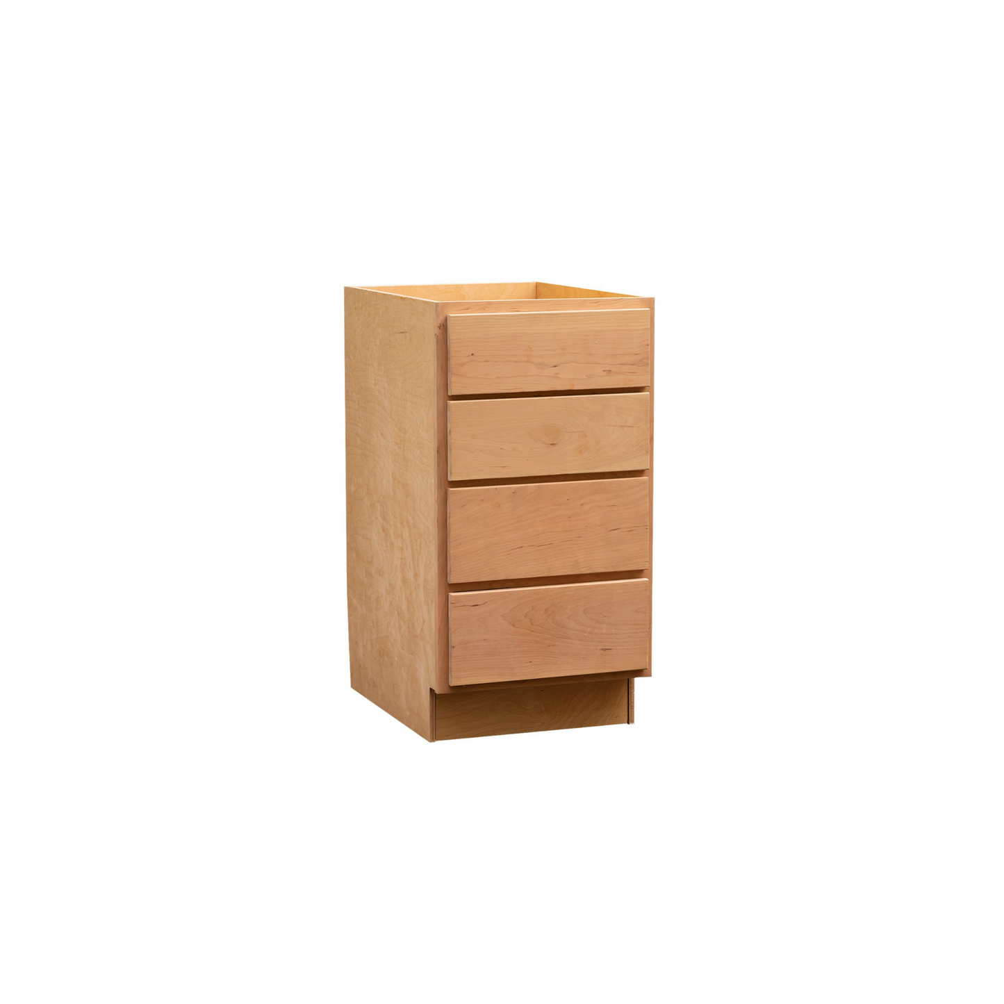 Quicklock Raw Cherry 4 Drawer Base Cabinet