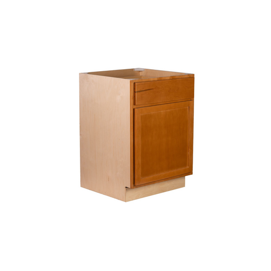 Quicklock Provincial Stain Base Cabinet - Single Door