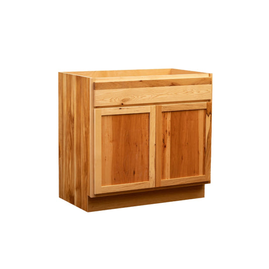 Quicklock Rustic Hickory Sink Base Cabinet