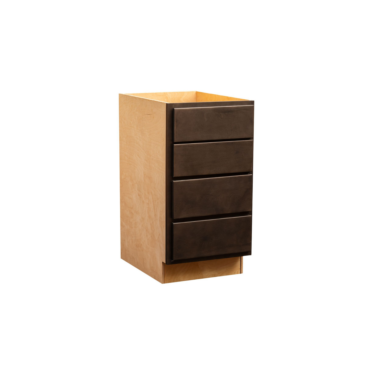 Quicklock Espresso Stain 4 Drawer Base Cabinet