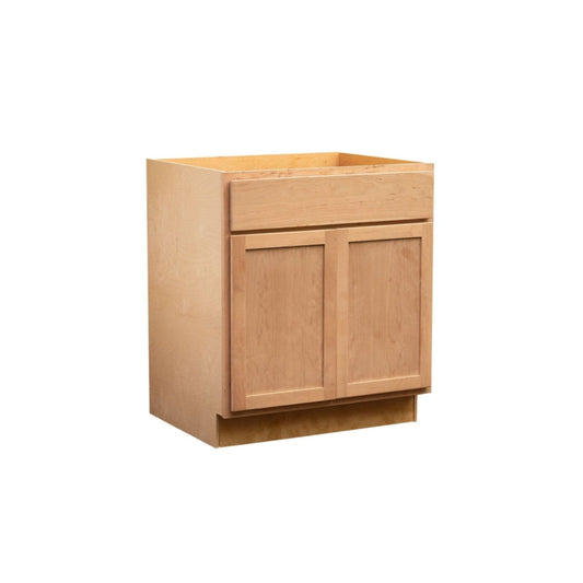 Quicklock Raw Cherry Sink Base Cabinet