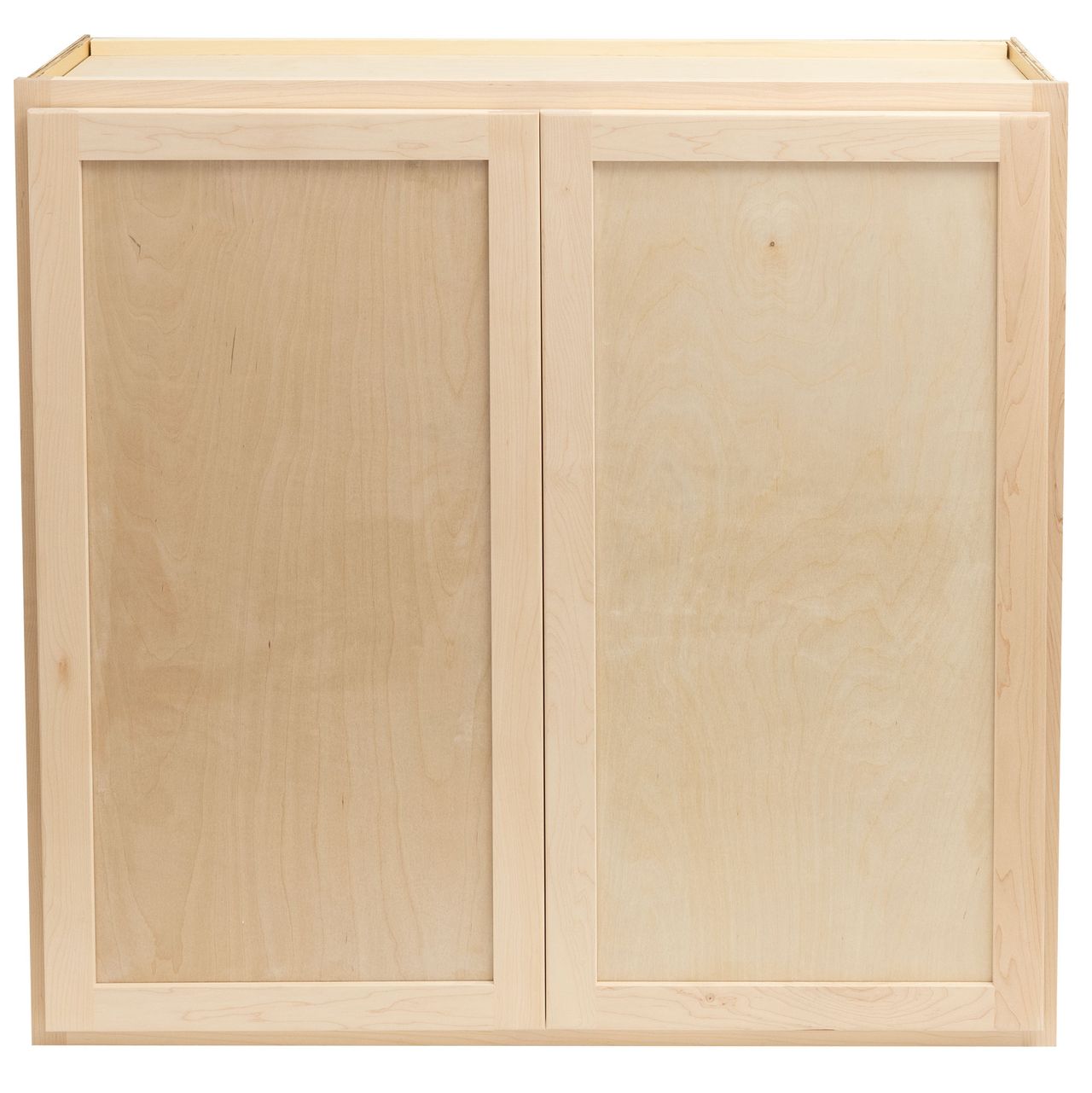 Quicklock RTA (Ready-to-Assemble) Raw Maple Wall Cabinet- Large 36" x (27", 30", 33", 36"W)