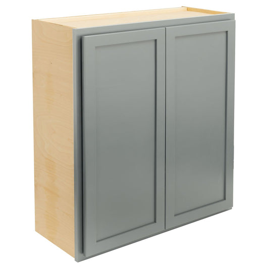 Quicklock Magnetic Gray Wall Cabinet- Double Door 36"H x (30", 36"W)