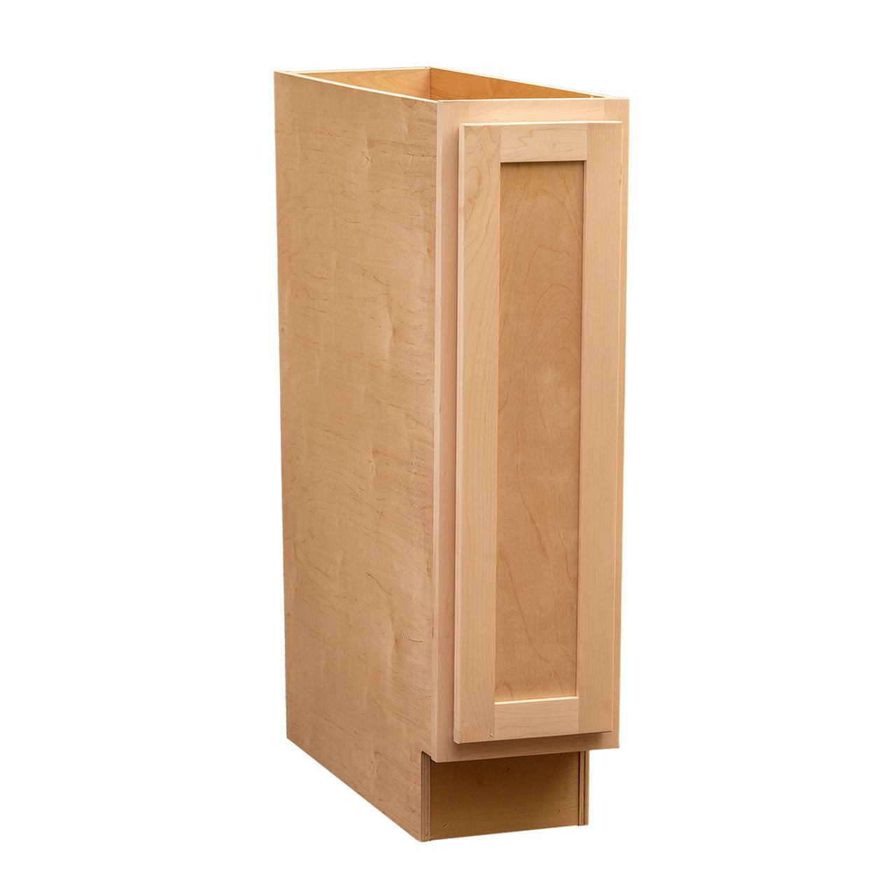 Quicklock Raw Maple Base Cabinet- Slim 9"W