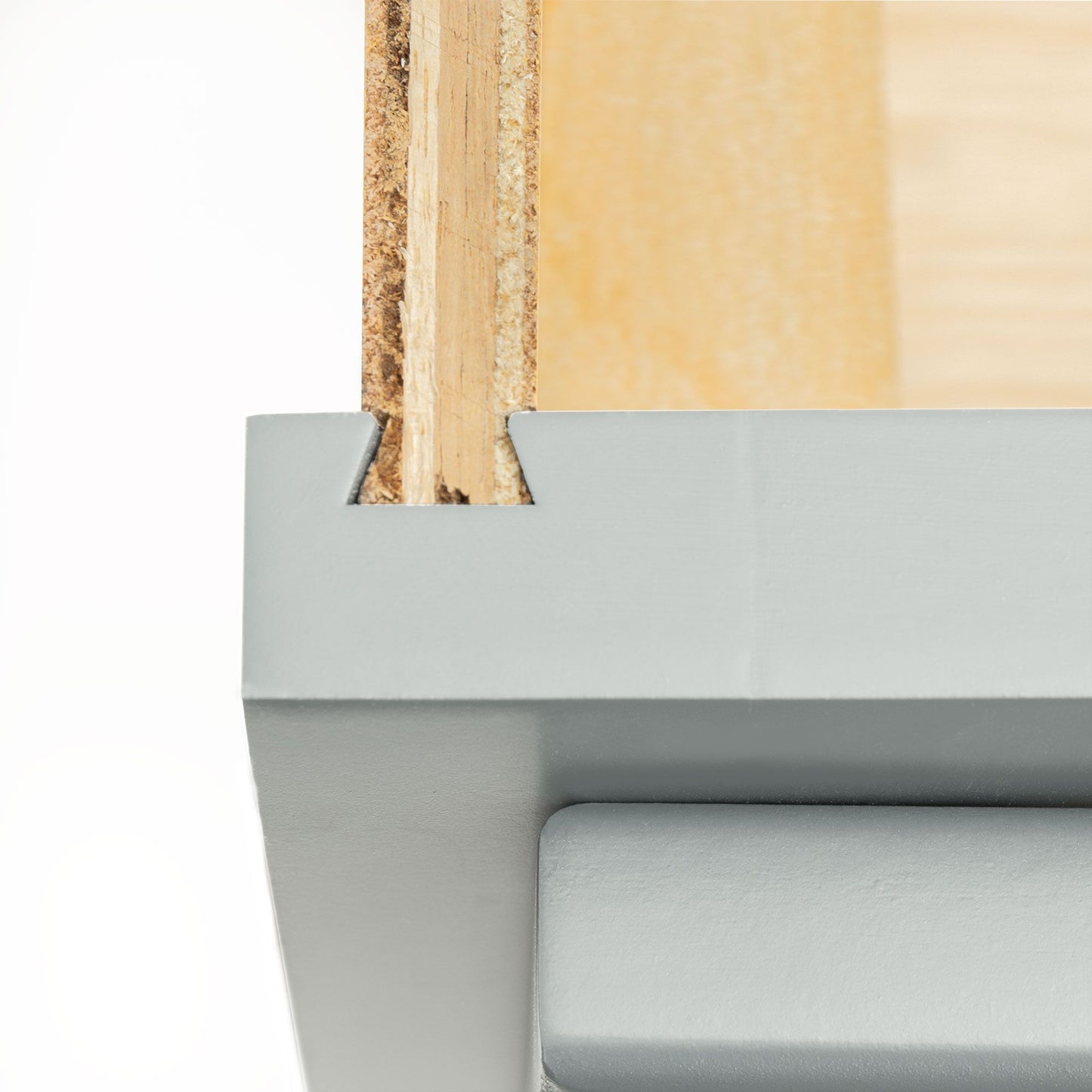 Quicklock Magnetic Gray Wall Cabinet