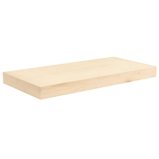 Quicklock Raw Maple Floating Shelf- 30"W x 2 ⅛"H x 12"D