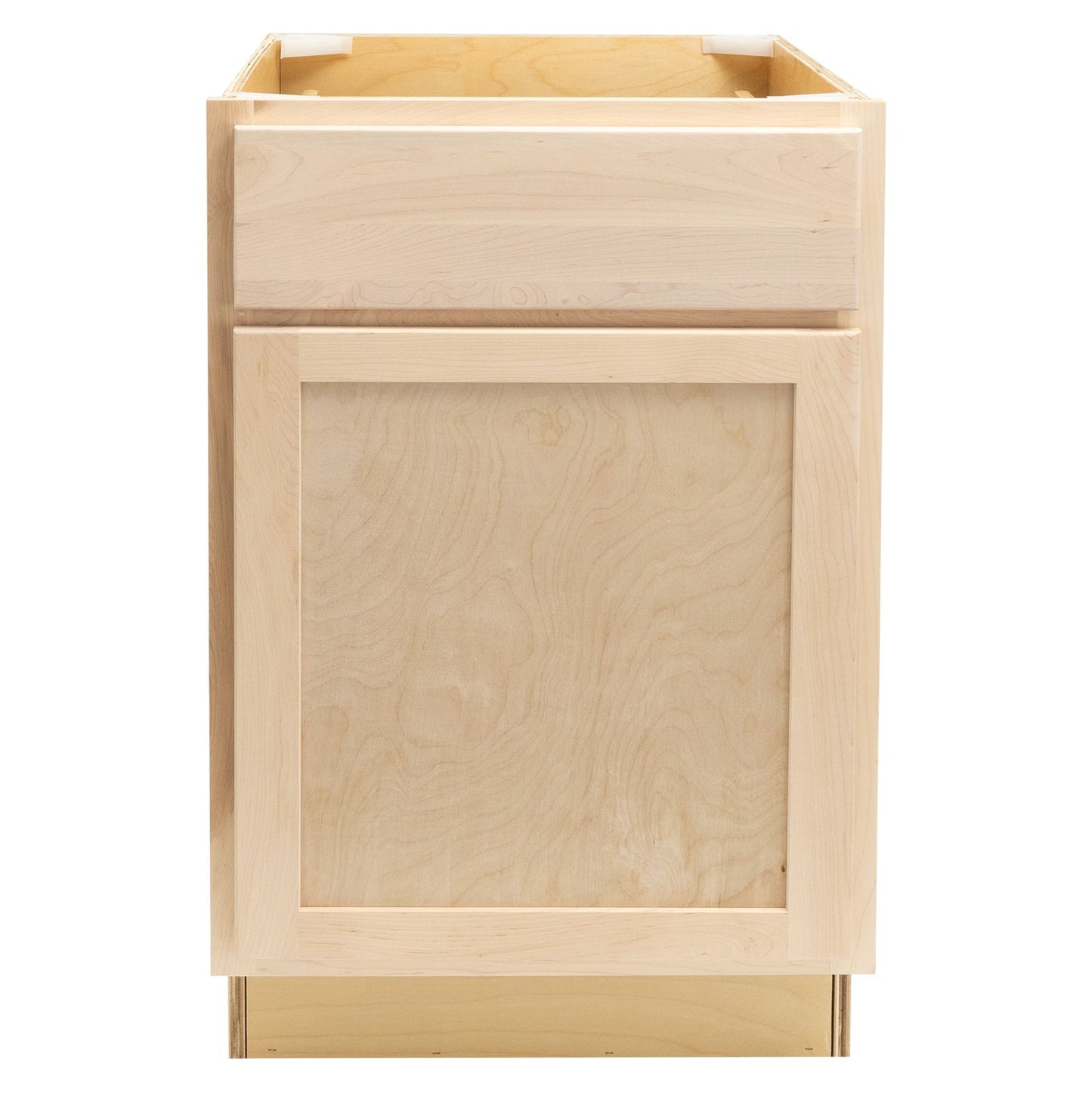 Quicklock Raw Maple Base Cabinet - Single Door (12", 15", 18", 21", 24"W)