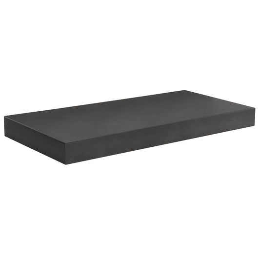 Quicklock Espresso Stain Floating Shelf - 24"W x 2 ⅛"H x 12"D