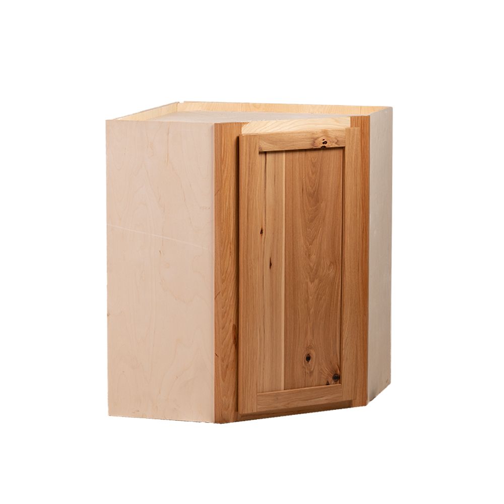 Quicklock Rustic Hickory Wall Corner Cabinet