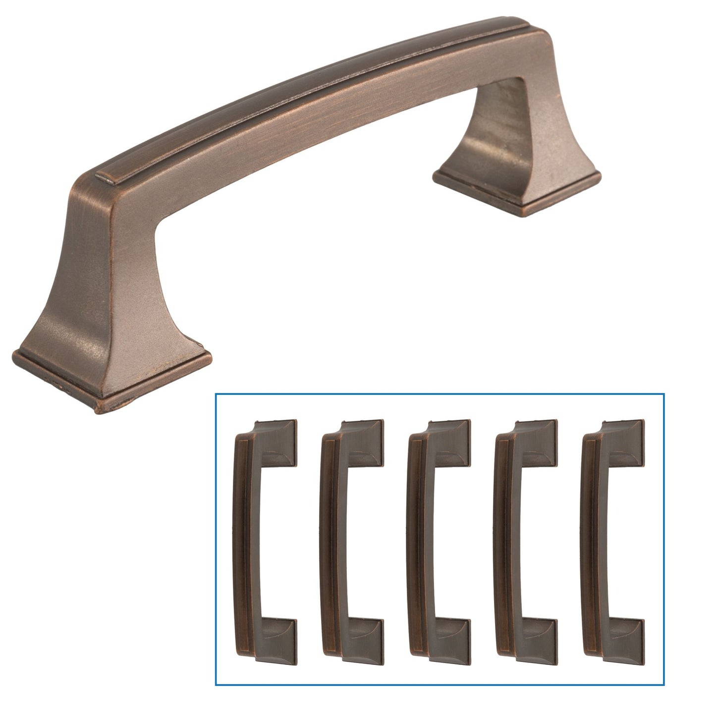 Quicklock 3" Weather Copper Drawer Pull & Cabinet Handle