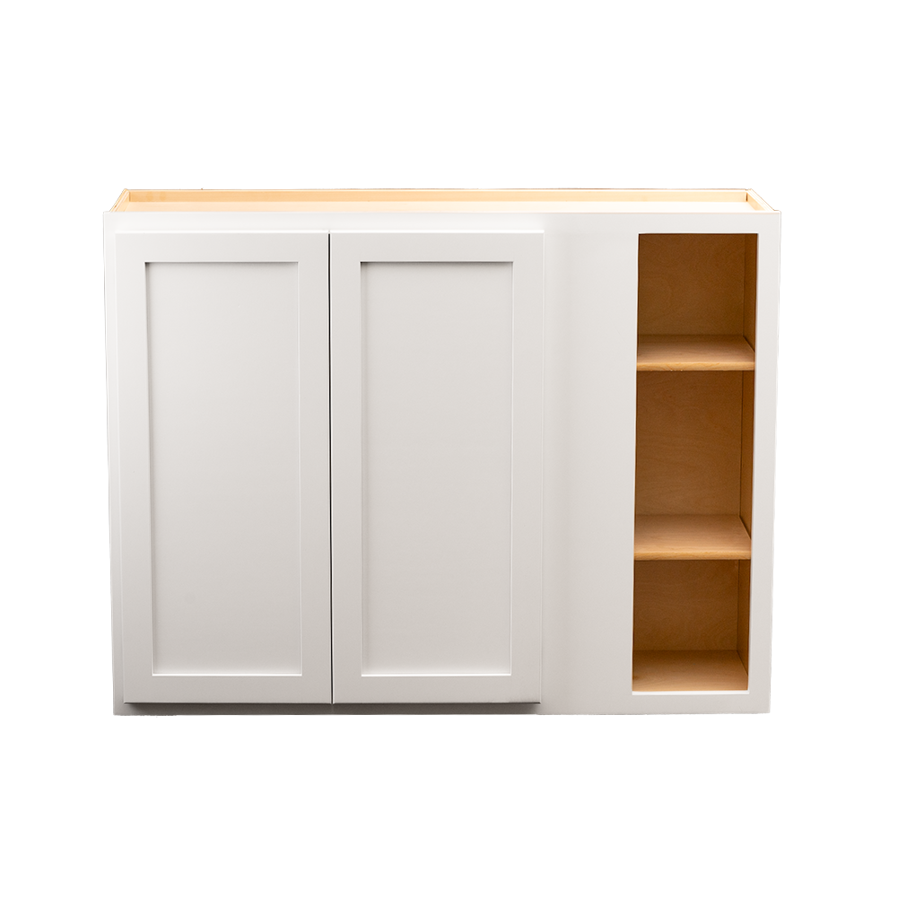 Quicklock RTA (Ready-to-Assemble) Pure White Blind Corner Wall Cabinet- 39"W x (30", 36", 42"H)