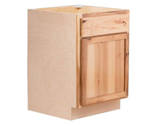 Quicklock Rustic Hickory Waste Basket Base Cabinet