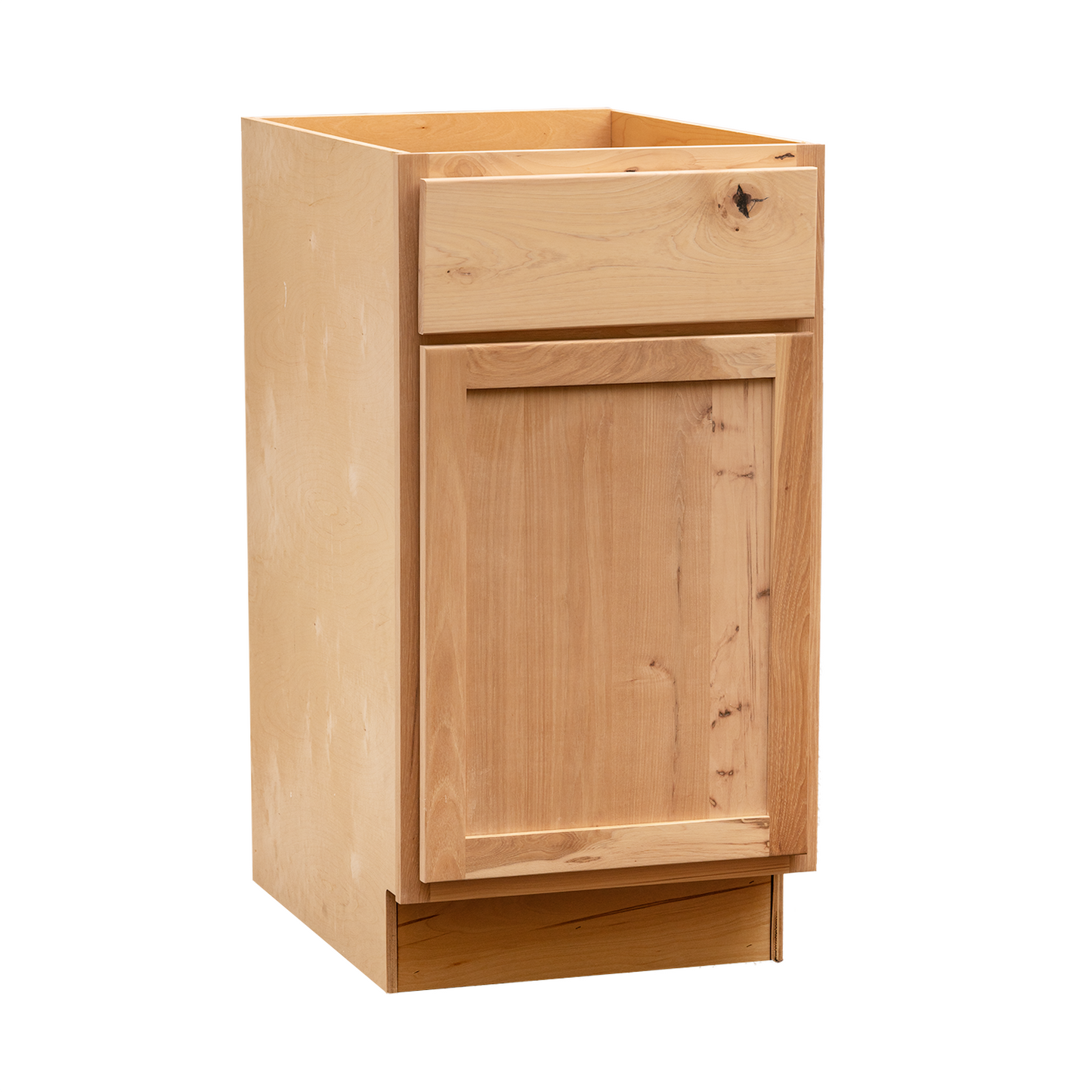 Quicklock Raw Hickory Base Cabinet - Single Door