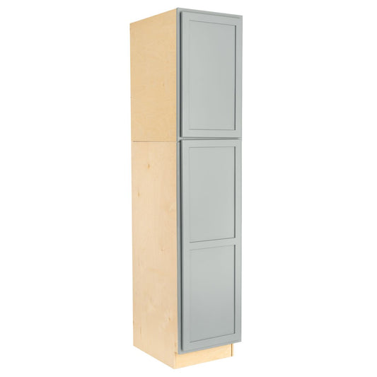 Quicklock Magnetic Gray Pantry Cabinet- 18"W