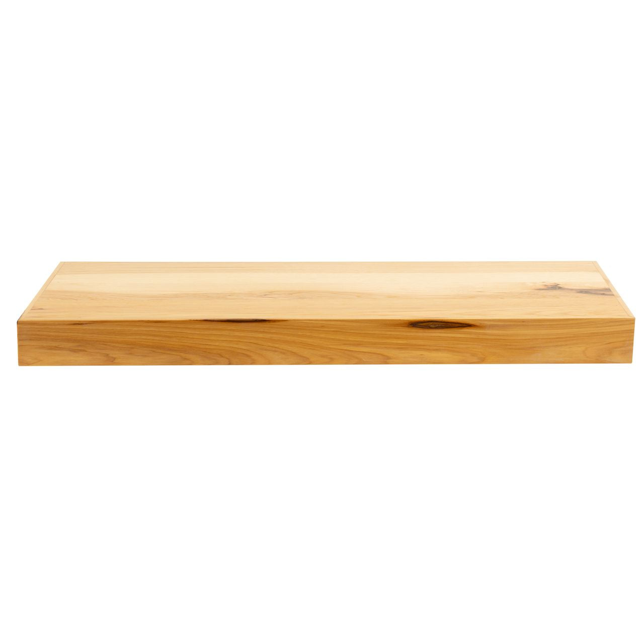 Quicklock Rustic Hickory Floating Shelf- 30"W x 2 ⅛"H x 12"D