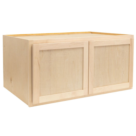 Quicklock Raw Maple Refrigerator Wall Cabinet