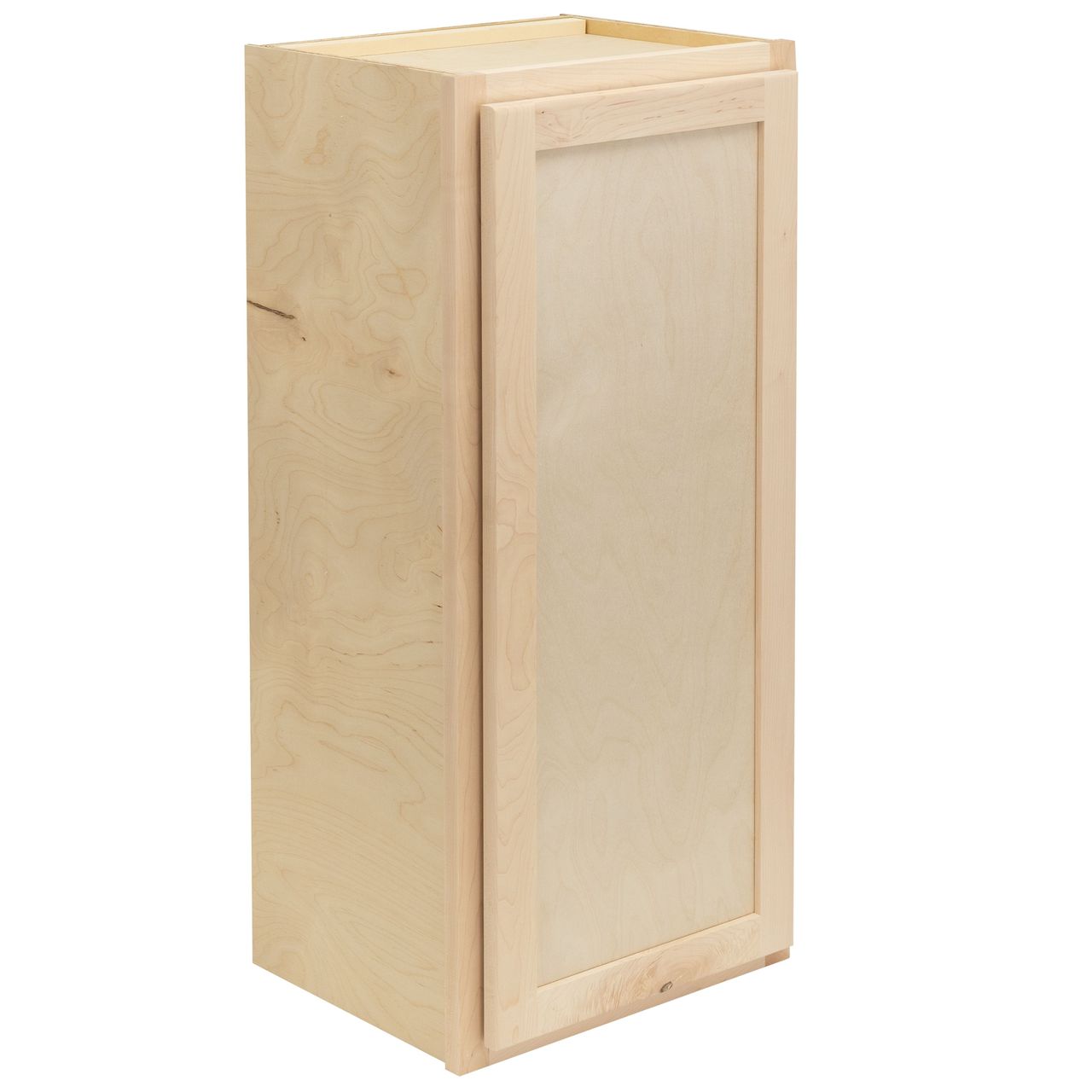 Quicklock RTA (Ready-to-Assemble) Raw Maple Wall Cabinet- Medium 30"H x (12", 18", 21", 24"W)