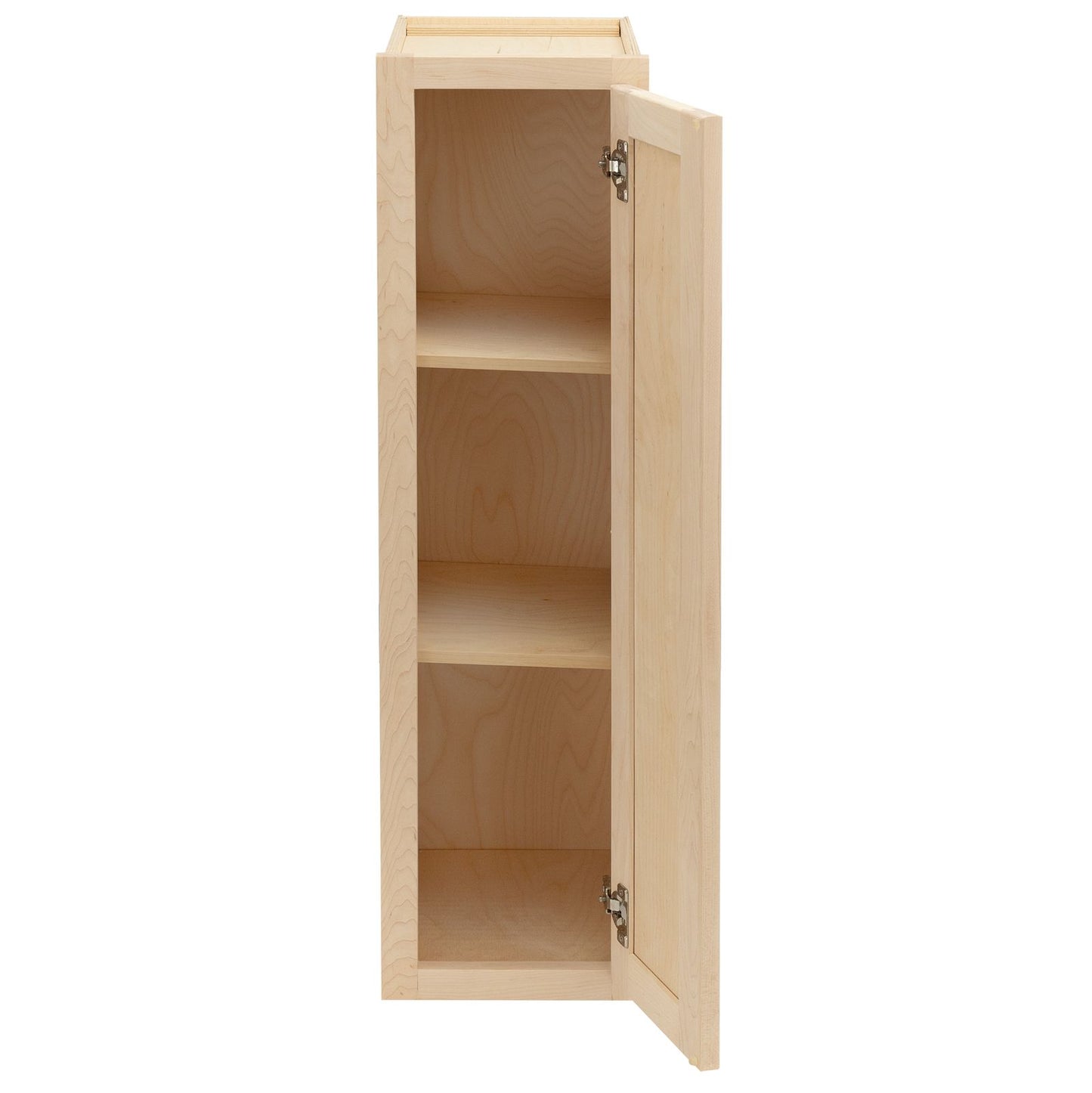 Quicklock Raw Maple Wall Cabinet- Slim 9"W x 30"H x 12"D