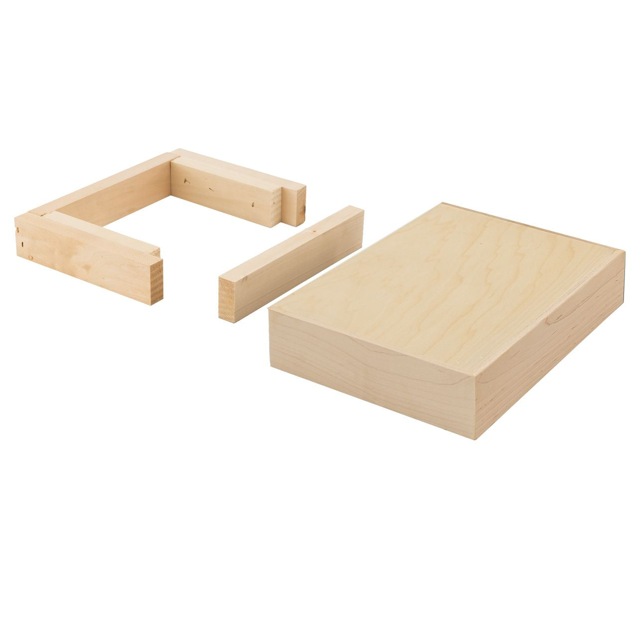 Quicklock Raw Maple Floating Shelf - Slim