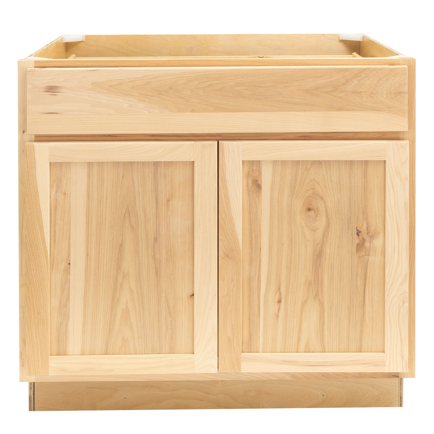 Quicklock Raw Hickory Sink Base Cabinet