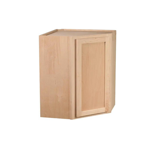 Quicklock Raw Cherry Wall Corner Cabinet- 24"W