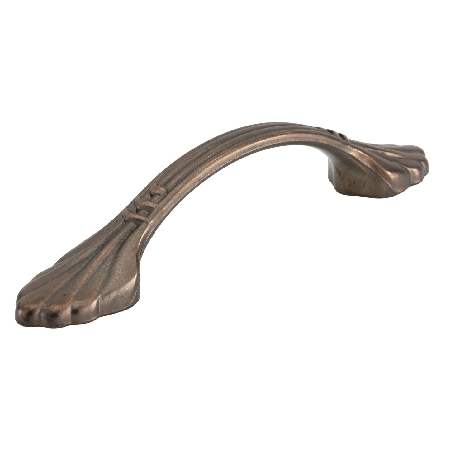 Quicklock 3" Weathered Copper with Center Arch Drawer Pull & Cabinet Handle